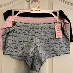 Juicy Couture 3 Pk Women's  Underwear Panties Intimates plus size 1X-3x choose
